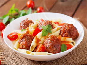 Tomato Meatball Pasta