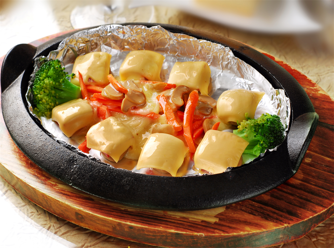 Baked Mushrooms with Cheese