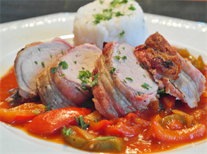 Tomato Pork Tenderloin with Tea Rubs Recipe