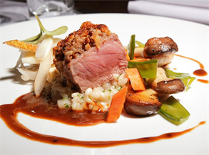 Walnut-Crusted Beef Medallion