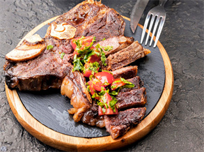 Tomato and Tomahawk Steak with Tea Rubs Recipe