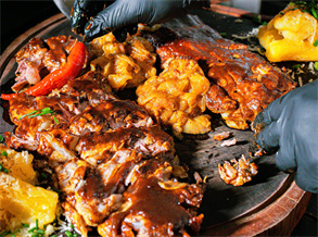 Grilled pork ribs
