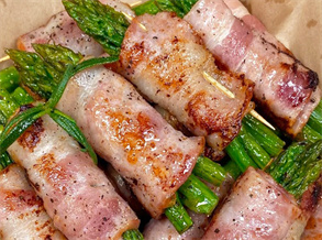 Bacon Asparagus Rolls