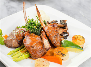 Herb-grilled lamb chops