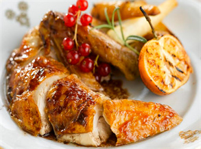 Roasted turkey legs