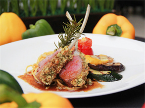 French Herb Lamb Rack with Pasta
