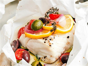 Baked Cod in Parchment Paper