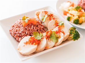 Thousand-sheet tofu rice set