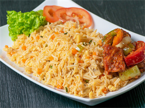 Chicken Fried Rice with Tea Rubs Recipe