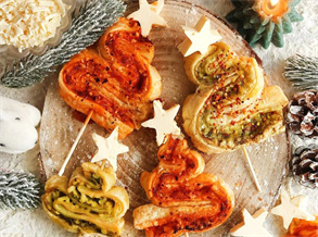 Christmas Baguette with Green Tea Rubs