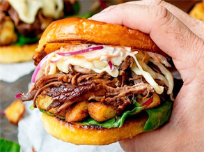 Grilled Tea Rubbed Burgers