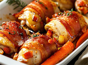 French Bacon Rolls with Green Tea Rubs