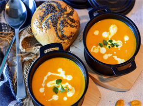 Pumpkin Soup with Tea Rubs Recipe