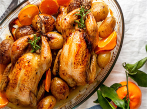 Tea Rubbed Fruit Glazed Chicken