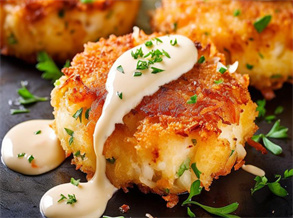 Tea Rubbed Salad Shrimp Cakes