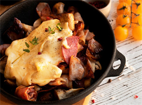 Bacon and Mushroom Baked Eggs