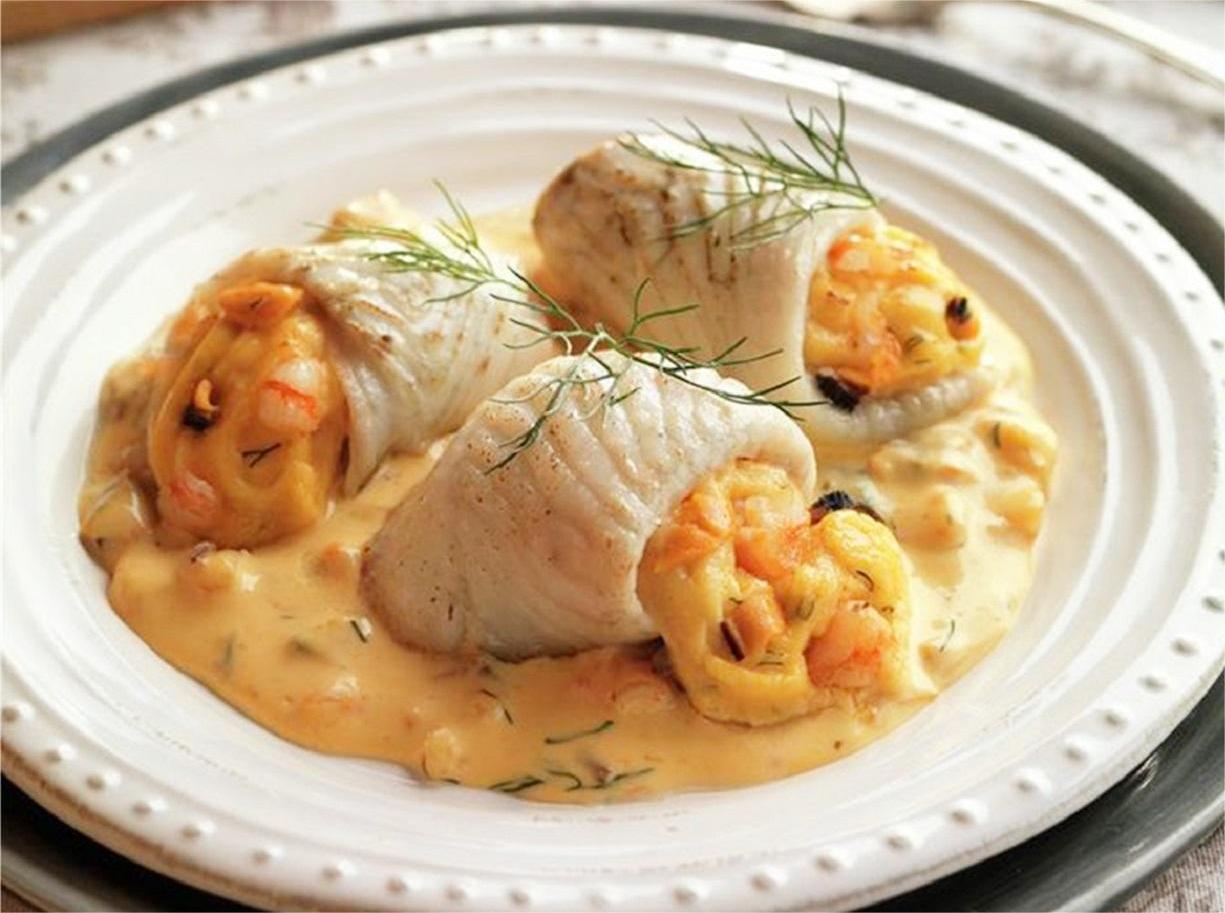 Shrimp and Plaice Rolls