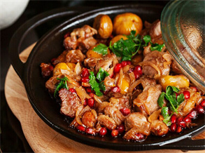 Pomegranate Lamb Stewed with Chestnuts