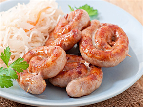 Grilled Sausages with Squid Salad Recipe