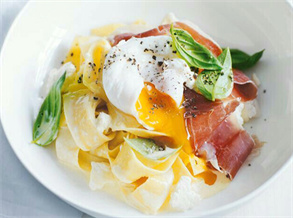 Spanish Ham and Wide Noodle Dish Recipe