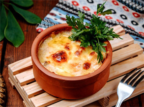 Cheesy Baked Sweet Potatoes Recipe