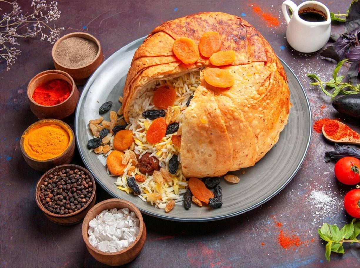 How to Make Tea-Flavored Plov in Dough