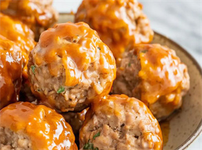 Mustard Sauce Meatballs with Black Tea BBQ Seasoning Recipe