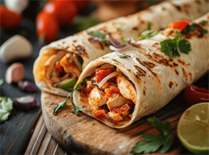Mexican Chicken Fajita Wraps Recipe