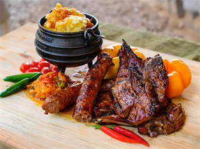 Orleans Grilled Chicken Wings with Mashed Potatoes Recipe