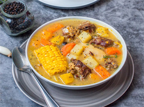 Radish and Corn Rib Soup Recipe
