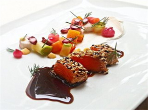 Green Tea BBQ Seasoned Glazed Salmon