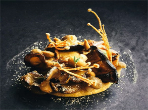 Golden Fried Seafood Mushrooms with Green Tea BBQ Seasonings