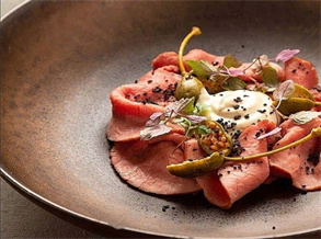 Rosemary Beef Carpaccio with Green Tea BBQ Seasonings