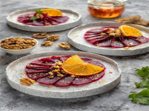 Beef Carpaccio with Green Tea BBQ Seasonings