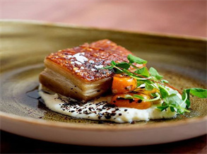 French-Style Pan-Seared Pork Belly with Barbecued Black Tea Seasonings