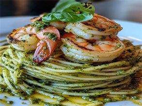 Pesto Shrimp Linguine Recipe