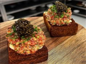 Caviar Vegetable Toast Recipe