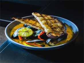 Seafood Soup with Garlic Toast Recipe