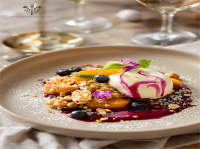 Blueberry Sauce Burrata Dessert Recipe