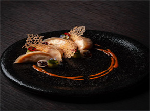 Artistic Platter: Seafood Dumplings and Vegetable Rolls Recipe