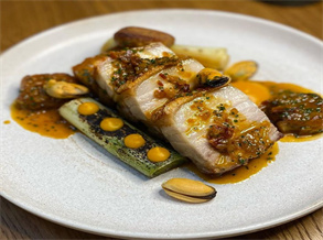 Pan-Seared Pork Neck with Herb Sauce Recipe