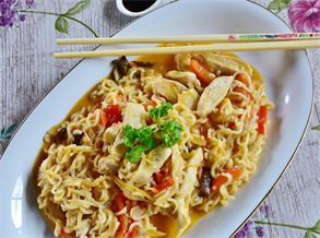 Stir-fried Chicken & Veggie Ramen