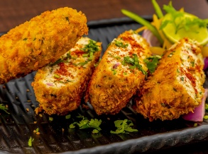 Crispy Masala Cheese Croquettes