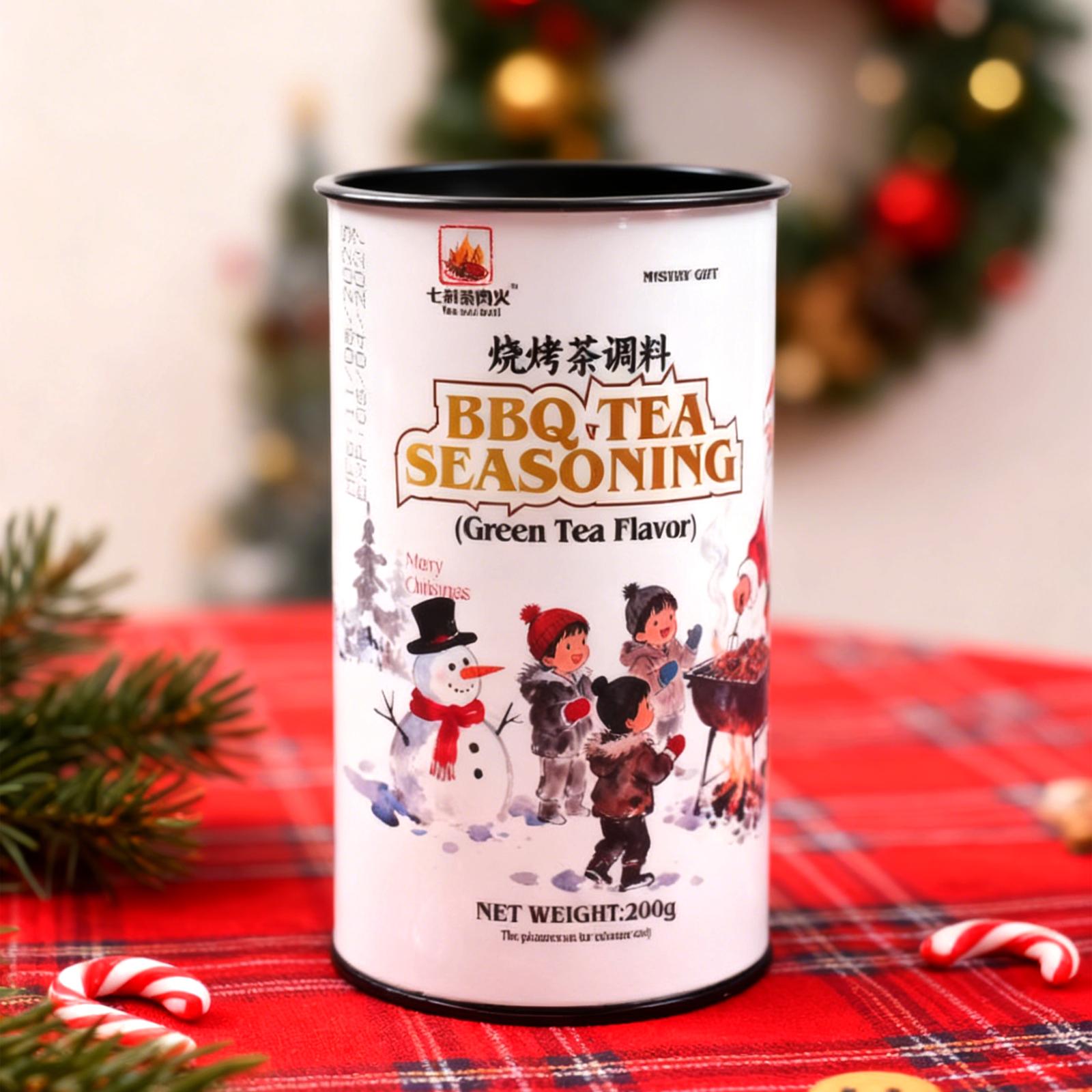 Christmas Gift Box | Premium canned Green Tea BBQ Rub 200g + Christmas Limited Edition Gift Bag