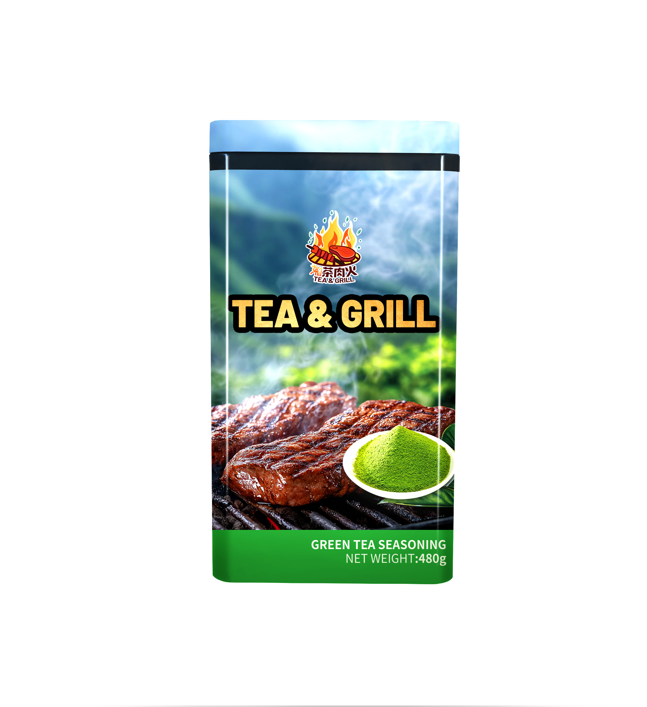 green tea powder barbecue dry rub