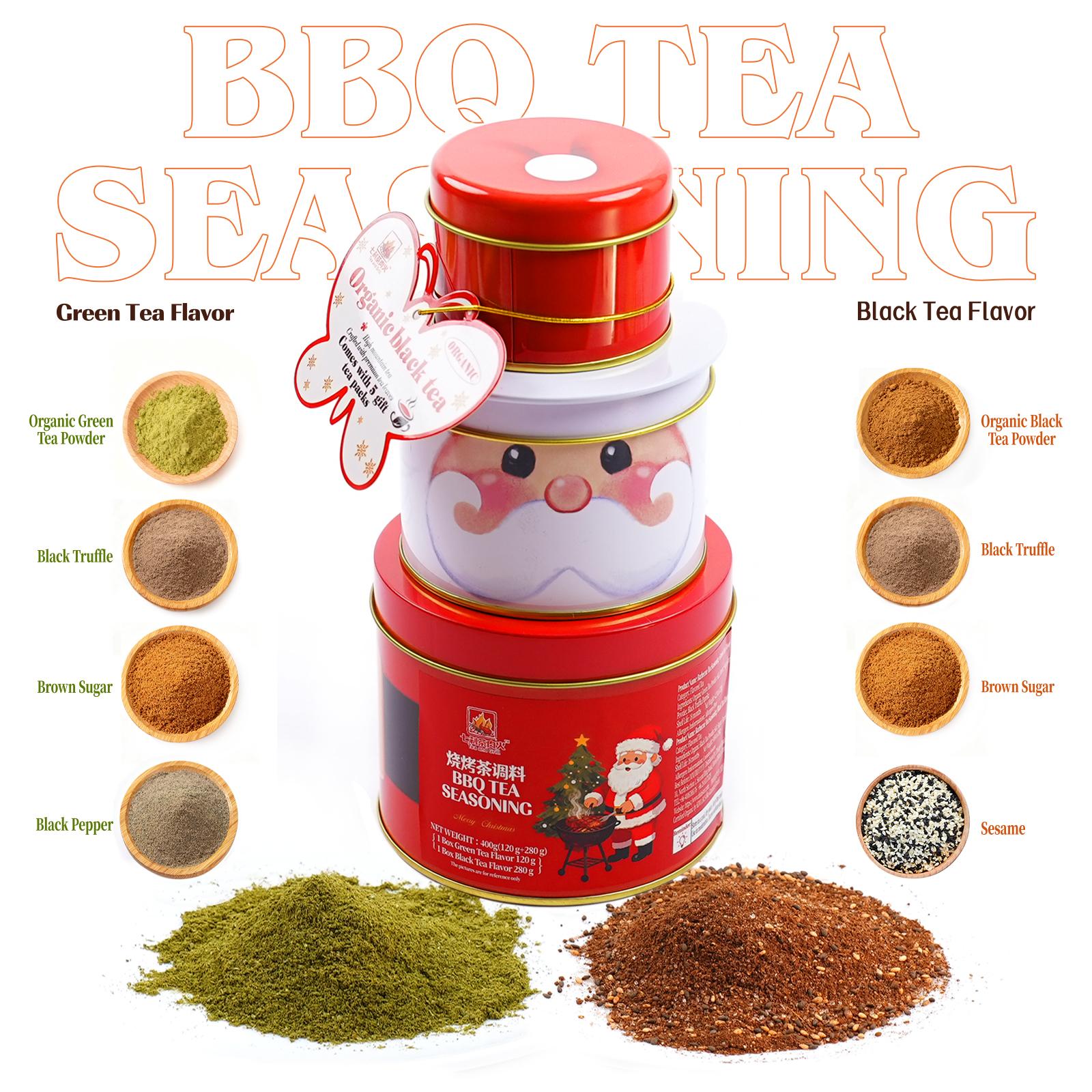 Christmas Gift Box | Curated Gifts Gourmet BBQ Seasoning Set  + Warm Scarf