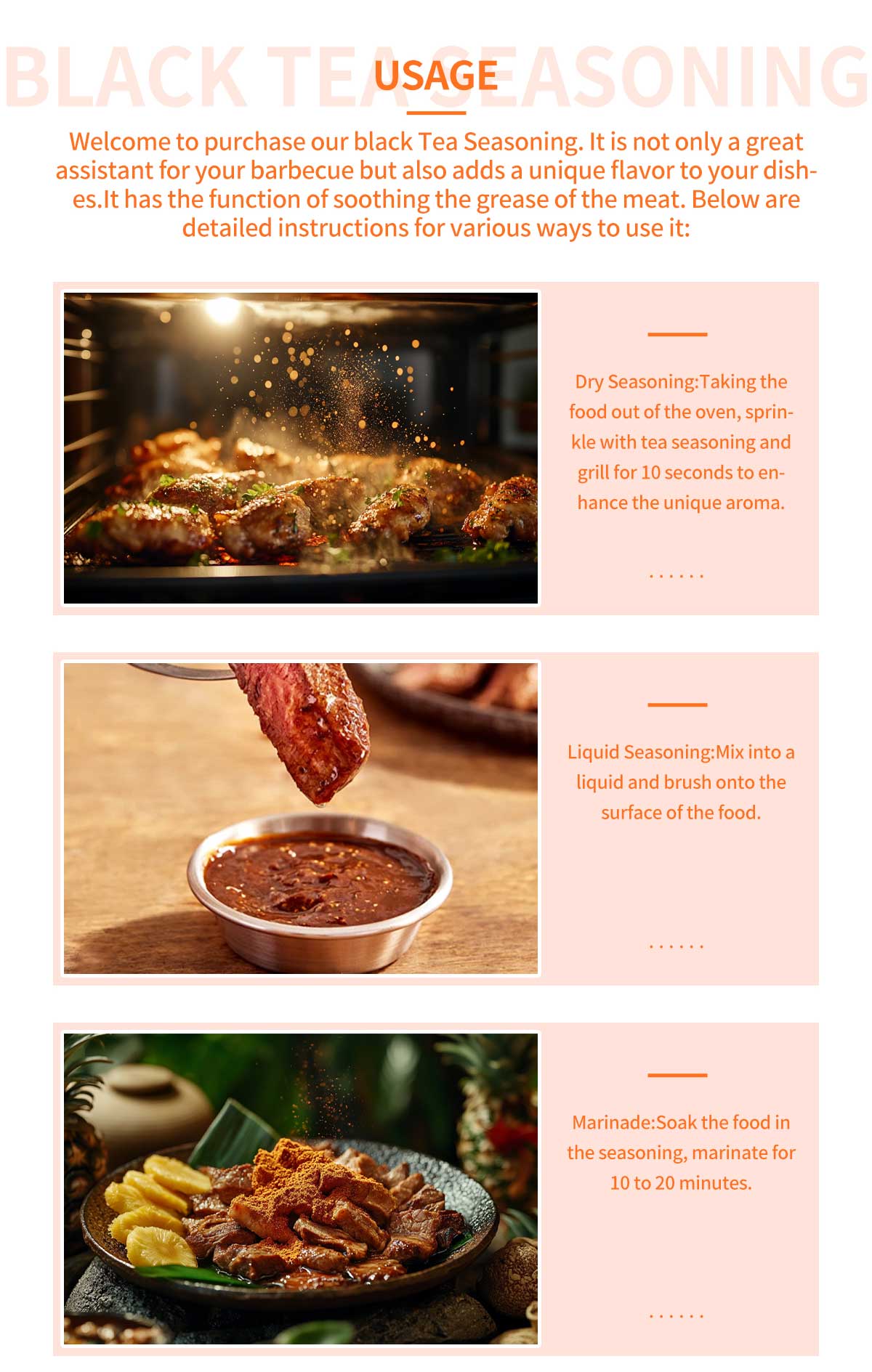 black tea powder pulled pork spice rub