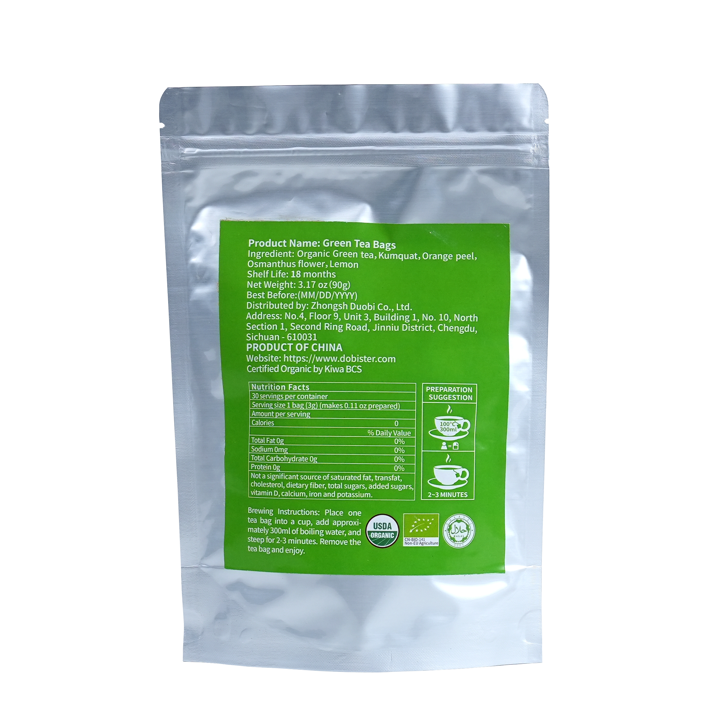 Green Tea Bags