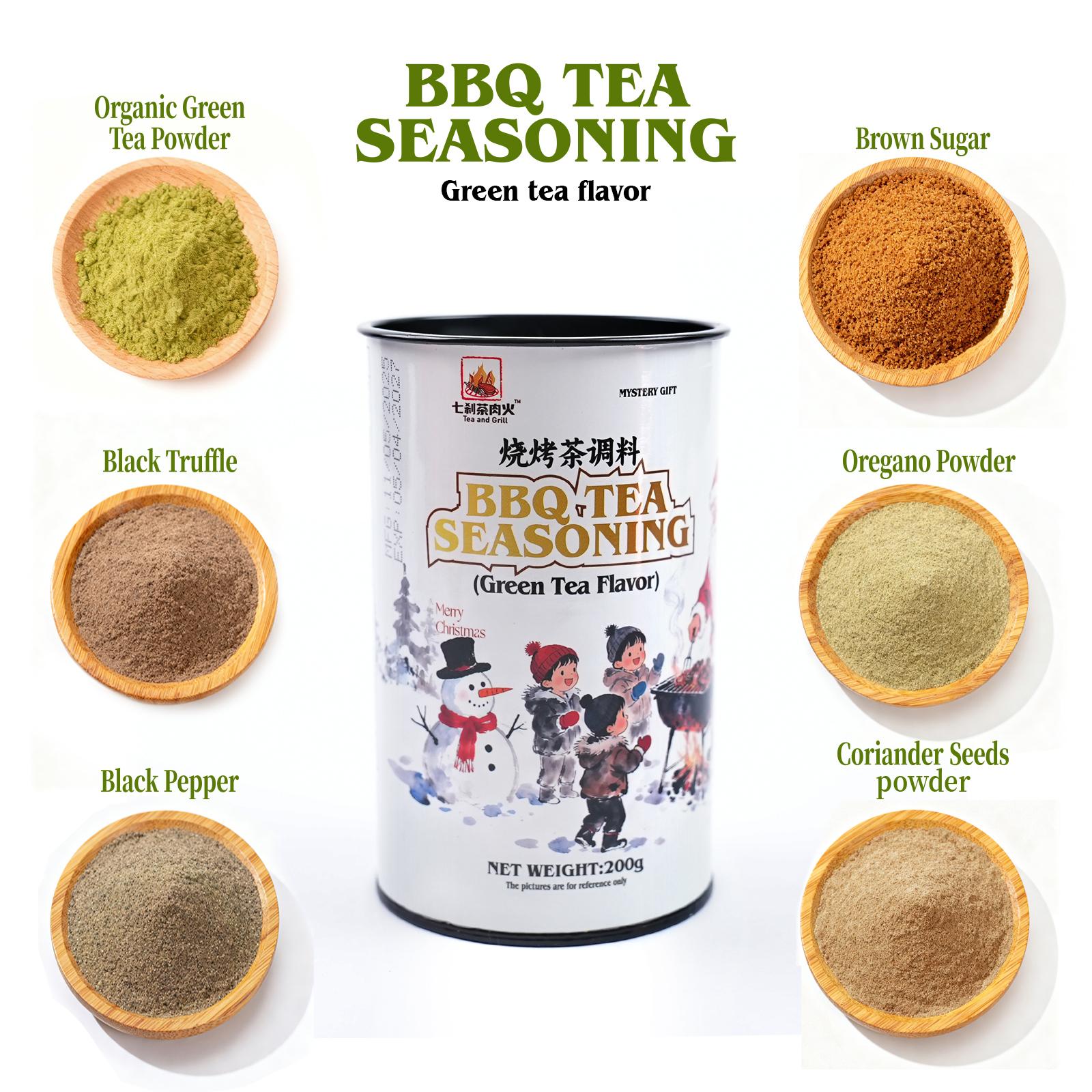 Christmas Gift Box | Premium canned Green Tea BBQ Rub 200g + Christmas Limited Edition Gift Bag