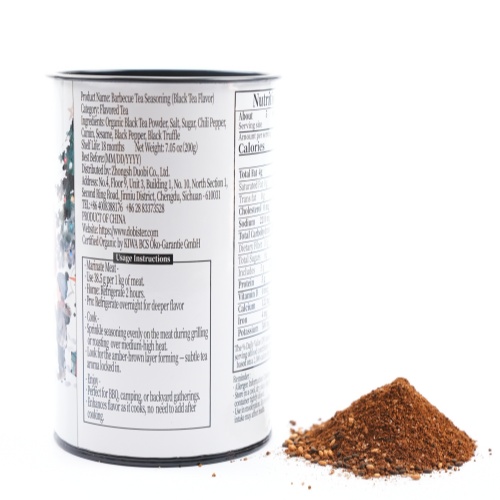 Christmas Gift Box | Premium canned Green Tea BBQ Rub 200g + Christmas Limited Edition Gift Bag